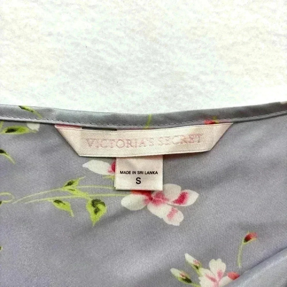 Vintage 90s Victoria's Secret Slip Nightgown Lavender Floral Lace Lingerie SizeS - Picture 12 of 16